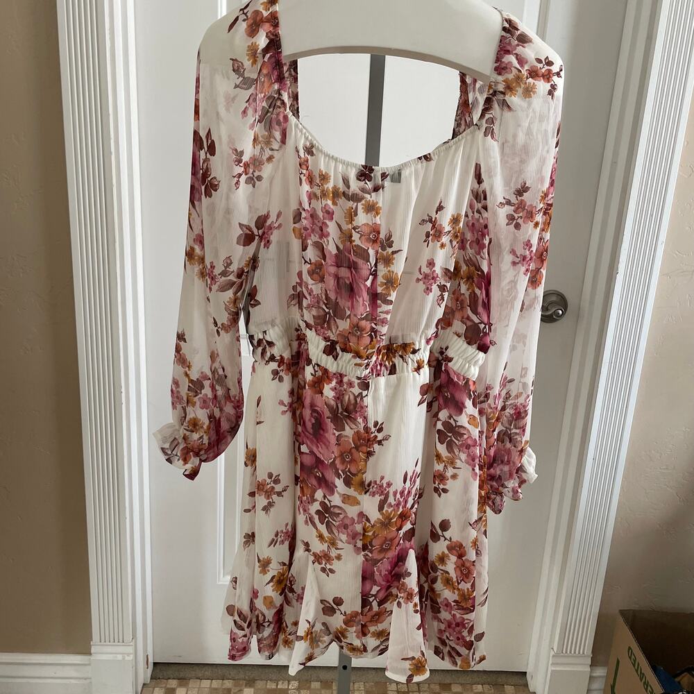Trixxi Lined Dress XL New Floral Spring